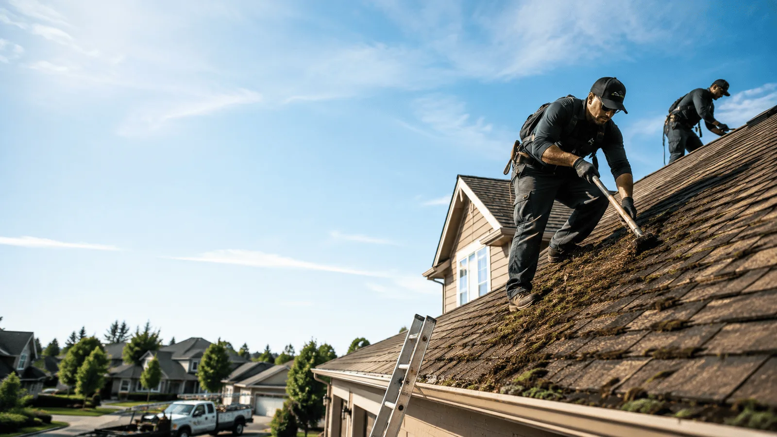 Roof Moss Removal in Coral, MI near me